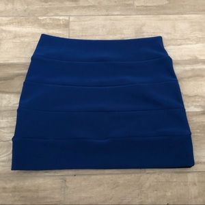 A’gaci Blue High Waisted Mini Skirt SZ M